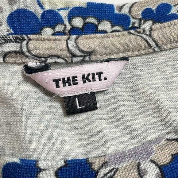 THE KIT. crewneck sweatshirt style long sleeve tee - Picture 4 of 7